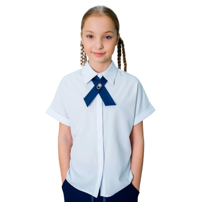 Блузка школьная для девочки Deloras C64207S белая 1